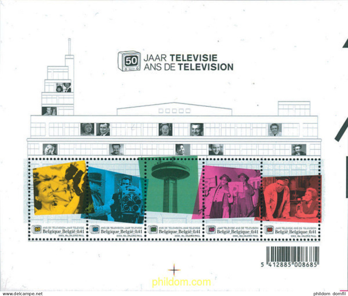 131454 MNH BELGICA 2003 50 ANIVERSARIO DE LA TELEVISION - Autres & Non Classés