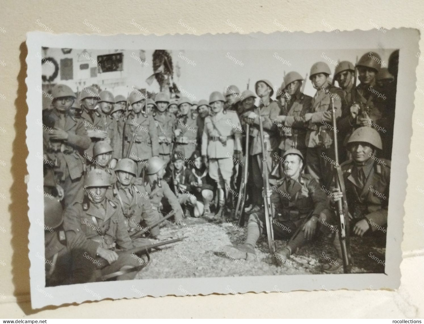 Italia Foto Redipuglia. 1936. Militari. Da Identificare. 85x60 Mm. - War, Military