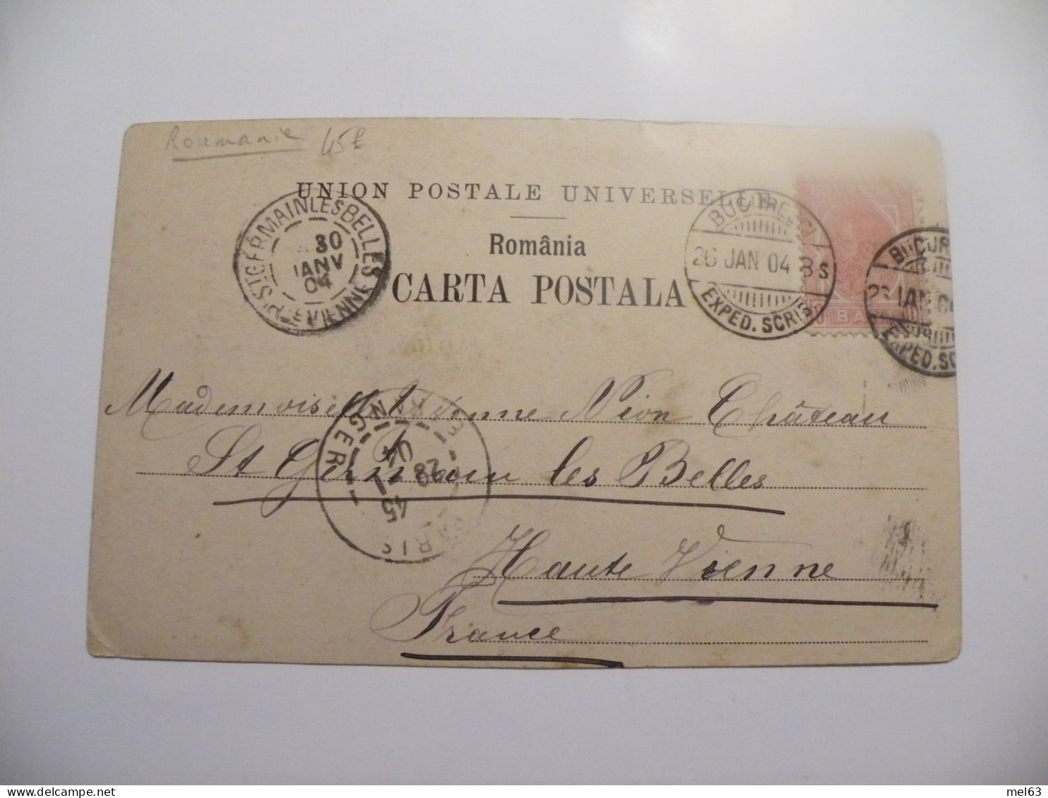 A548 .CPA. ROUMANIE. Bucuresci. Monumentul Eliade Radulescu. .beau Plan . écrite & Voyagé 1904 - Roumanie