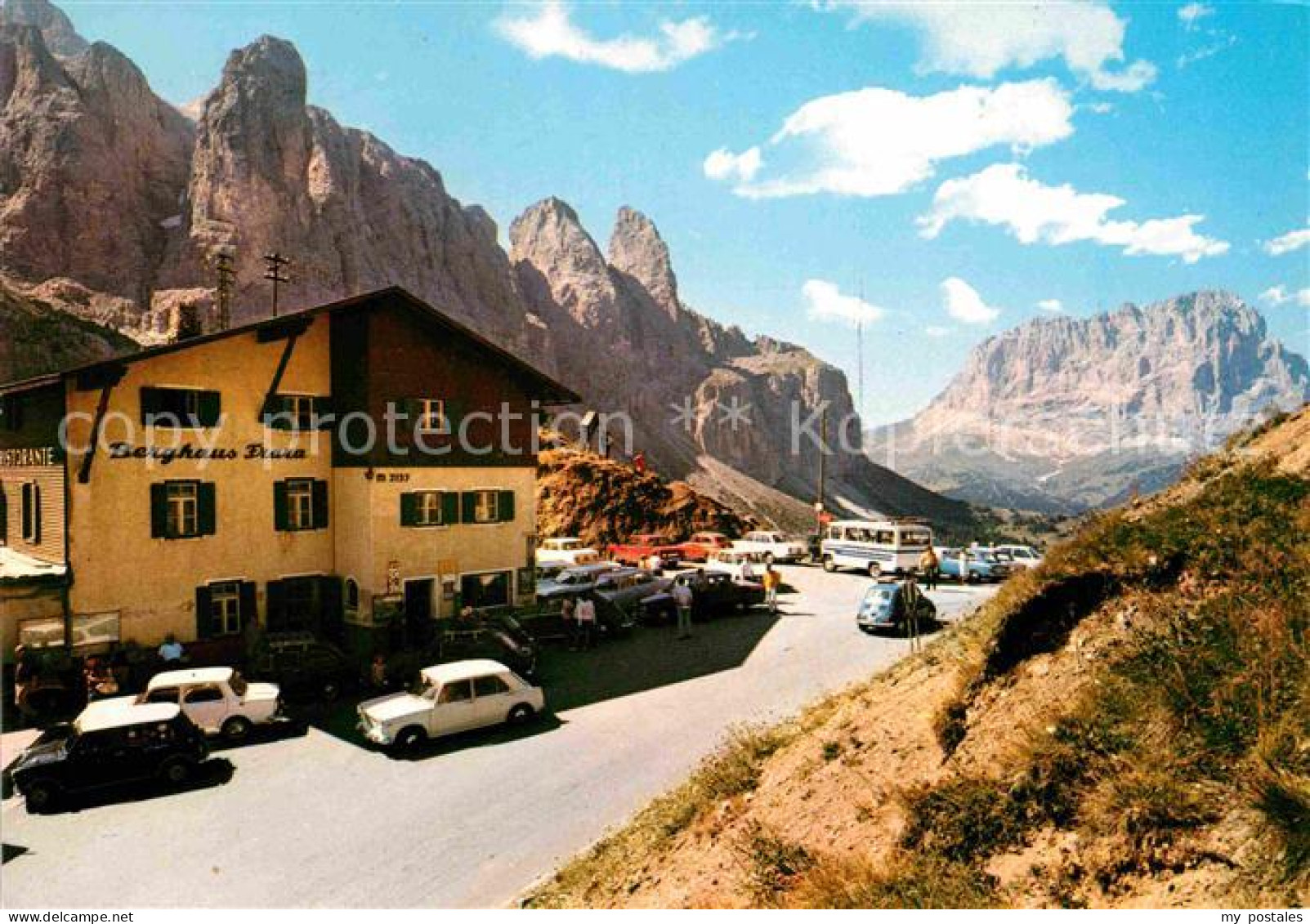 72707063 Passo Gardena Berghaus Frara Groednerjoch Dolomiten Passo Gardena - Autres & Non Classés