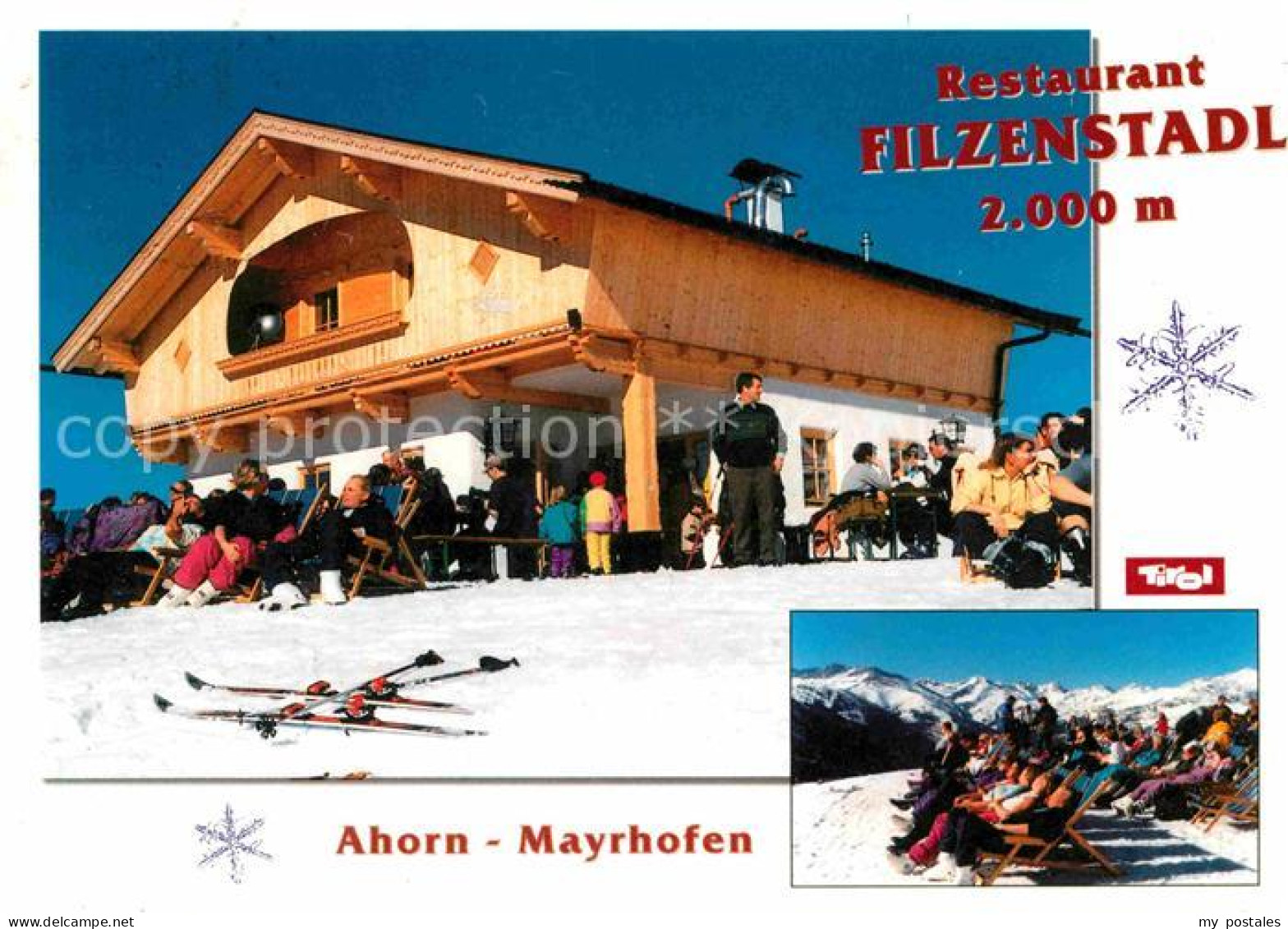 72707038 Mayrhofen Zillertal Restaurant Filzenstadl Wintersportplatz Ahorn Zille - Sonstige & Ohne Zuordnung