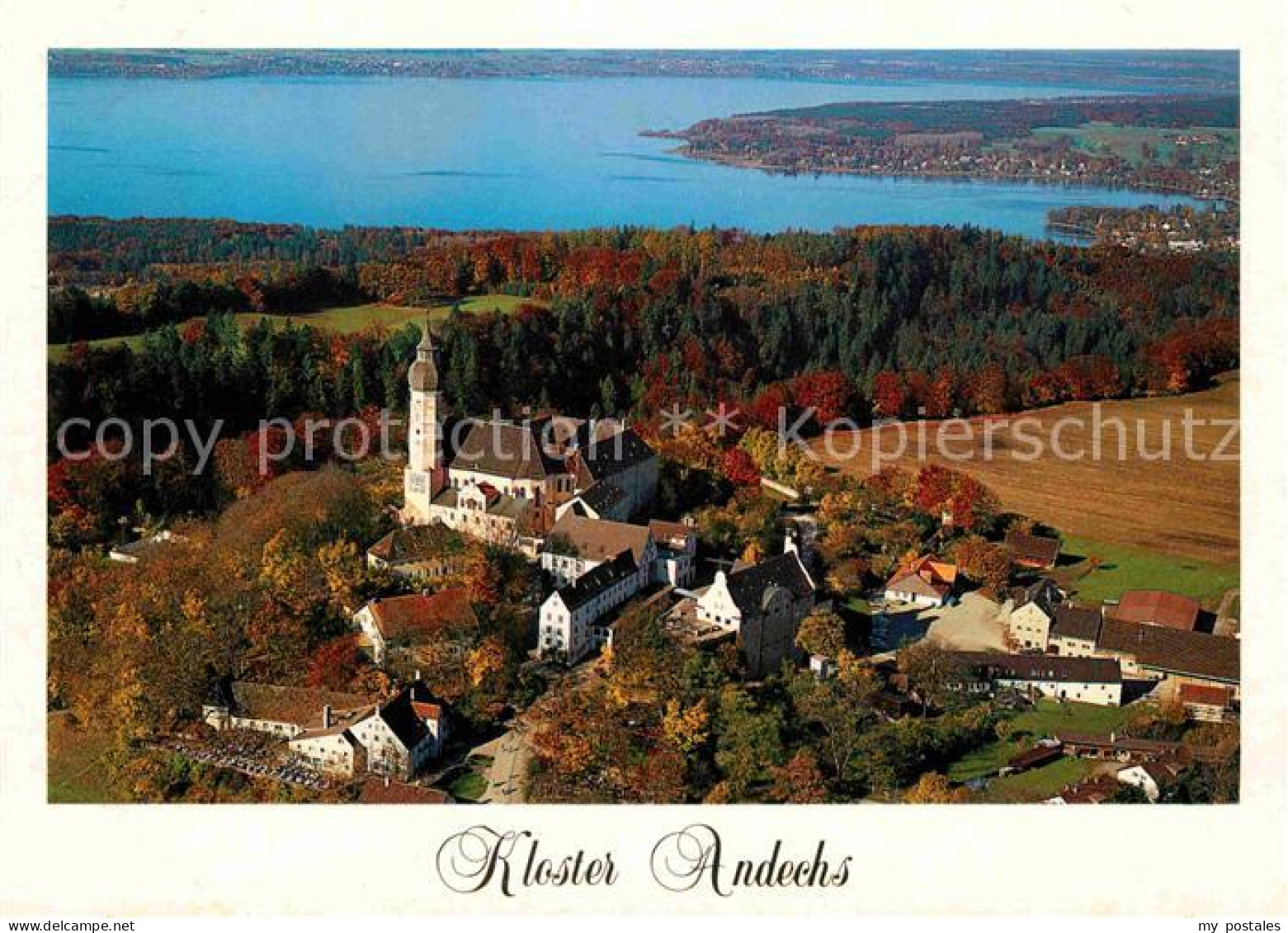 72707028 Andechs Kloster Mit Blick Auf Ammersee Herbststimmung Fliegeraufnahme A - Sonstige & Ohne Zuordnung