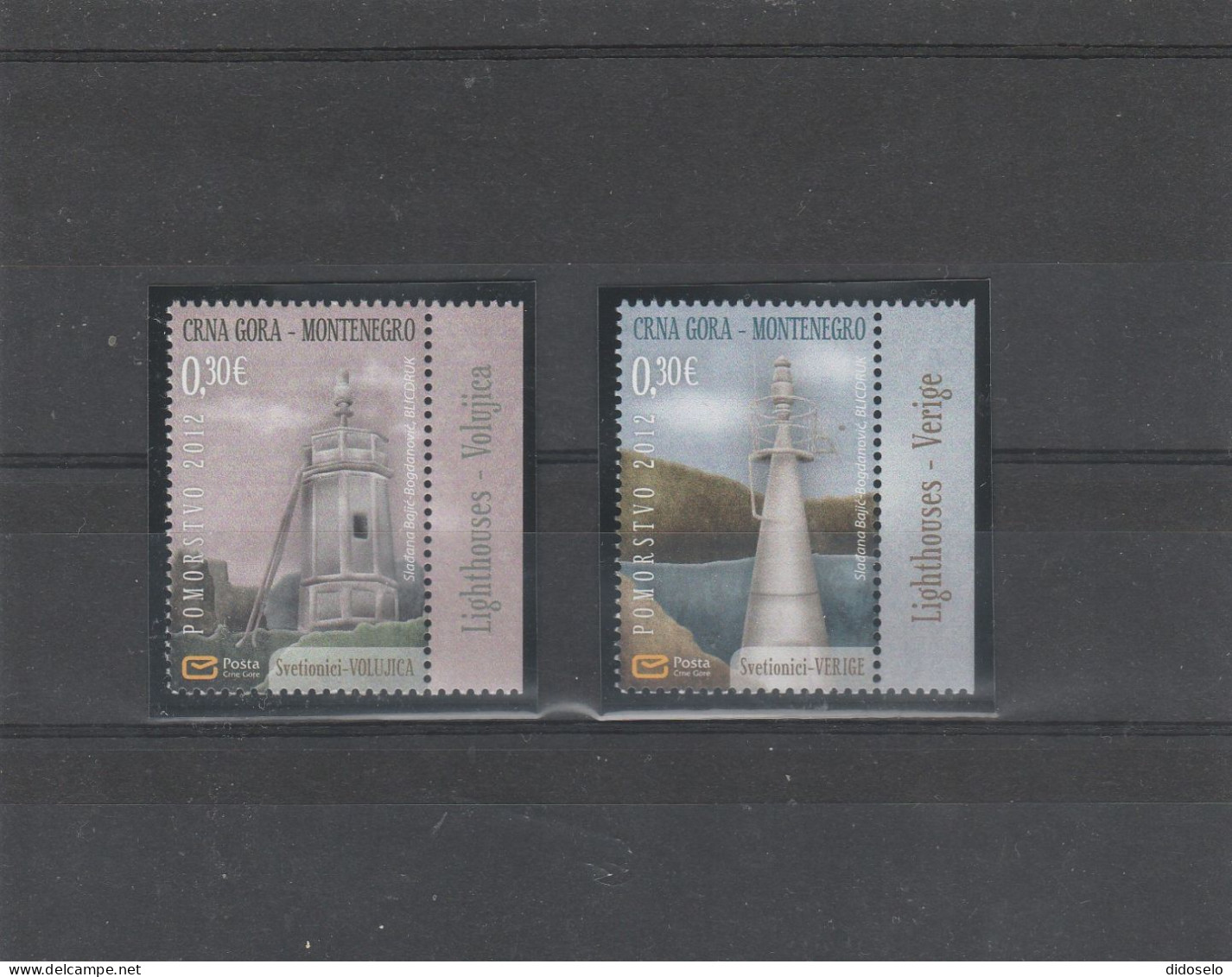 Montenegro - 2012 - Lighthouses / Set MNH(**) - Leuchttürme