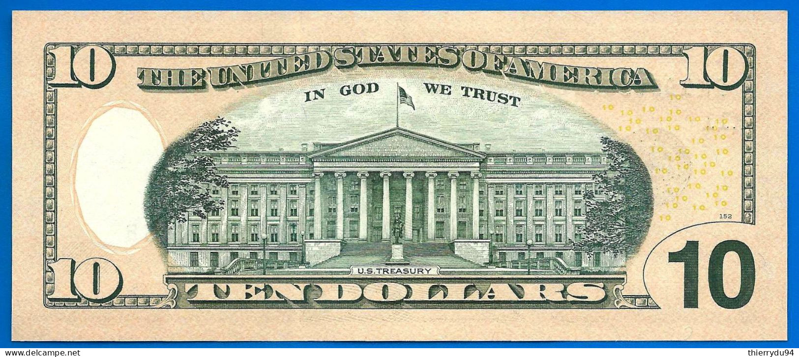 USA 10 Dollars 2017 A Neuf UNC Mint Dallas K11 Suffixe B Etats Unis United States Dollar Paypal Bitcoin - Bilglietti Degli Stati Uniti (1862-1923)