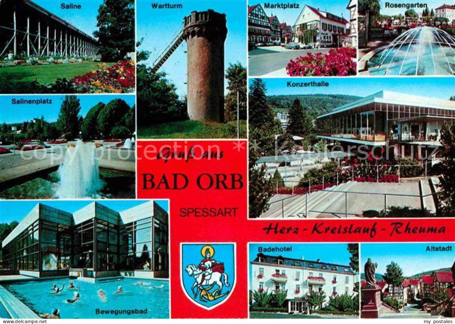 72706818 Bad Orb Saline Salinenplatz Bewegungsbad Badehotel Altstadt Wartturm Ba - Bad Orb