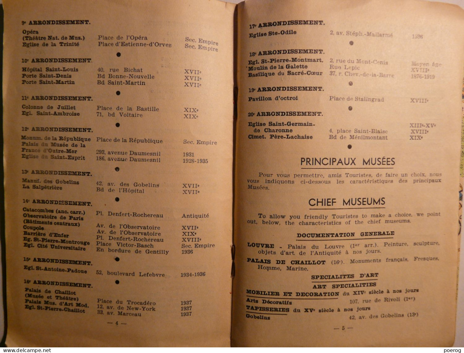 PARIS PLAN MONUMENTAL ET ENVIRONS - CIRCA 1930 - 60cm X 58cm - METRO & MONUMENTS METROPOLITAIN - monographie