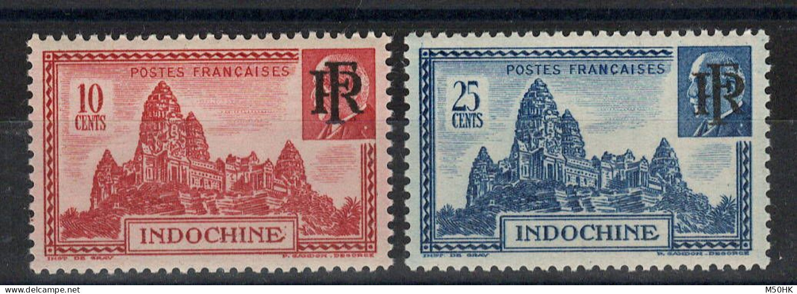 Indochine - YV 299 & 300 N** MNH Luxe , Cote 8 Euros - Unused Stamps