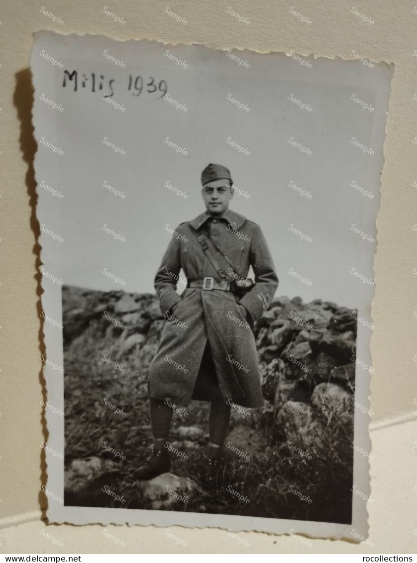 Italia Militari Foto SERRA - Oristano. Sardegna, Militari MILIS 1939. Da Identificare. 80x60 Mm. - Krieg, Militär