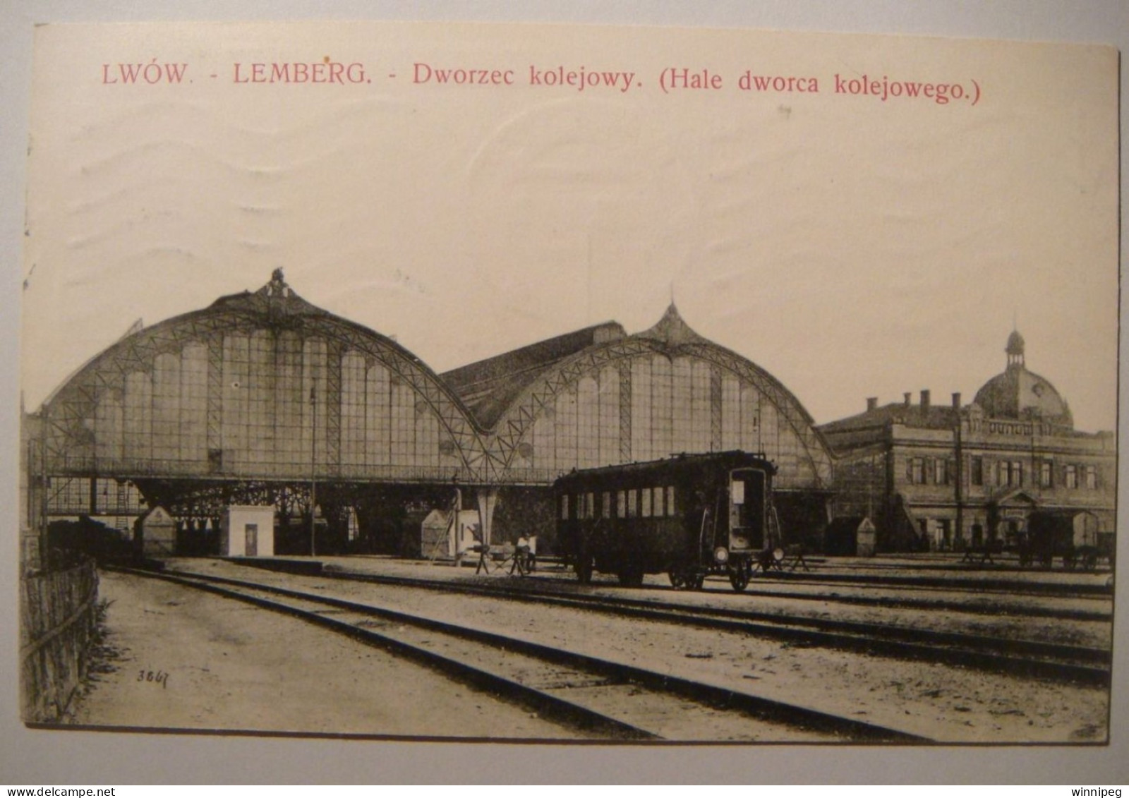 Lwow.Lemberg.Dworzec Kolejowy.1909.L&P  3079. - Ucrania