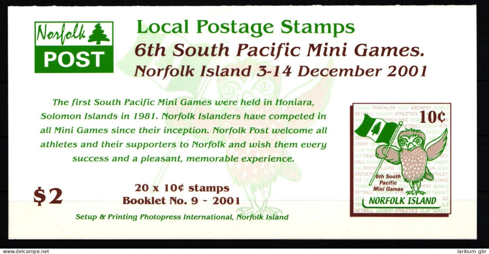 Norfolk Inseln 769 Postfrisch Als Markenheftchen #KO816 - Autres & Non Classés