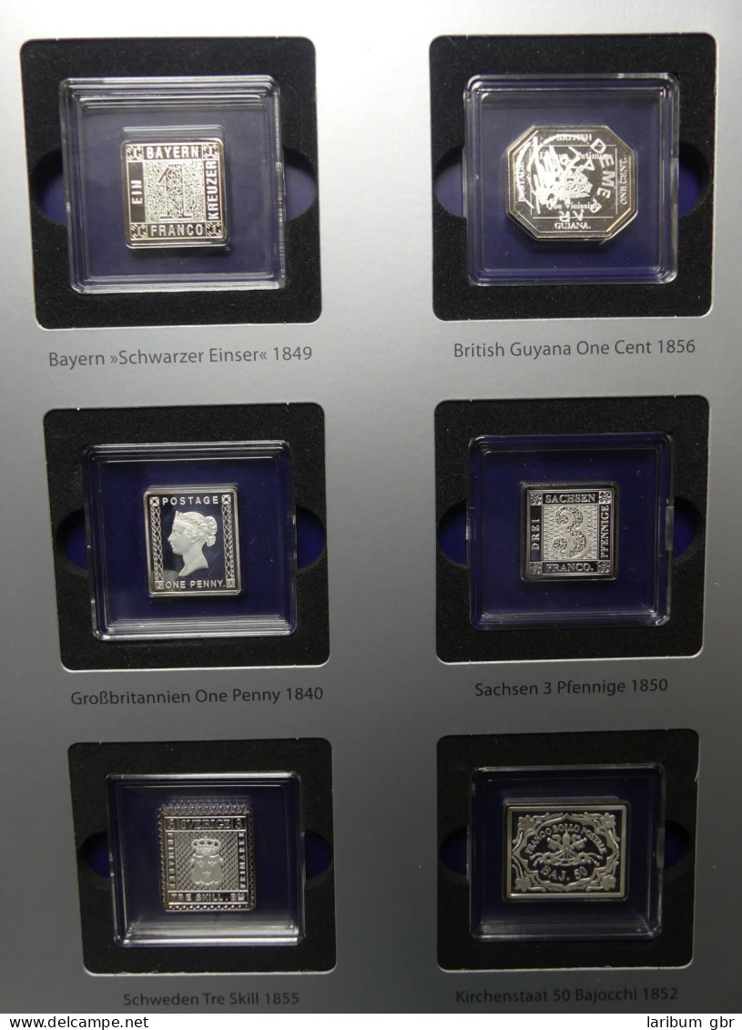 Alle Welt Sammlung Die Wertvollsten Briefmarken Der Welt In Silber #LY475 - Collections (en Albums)