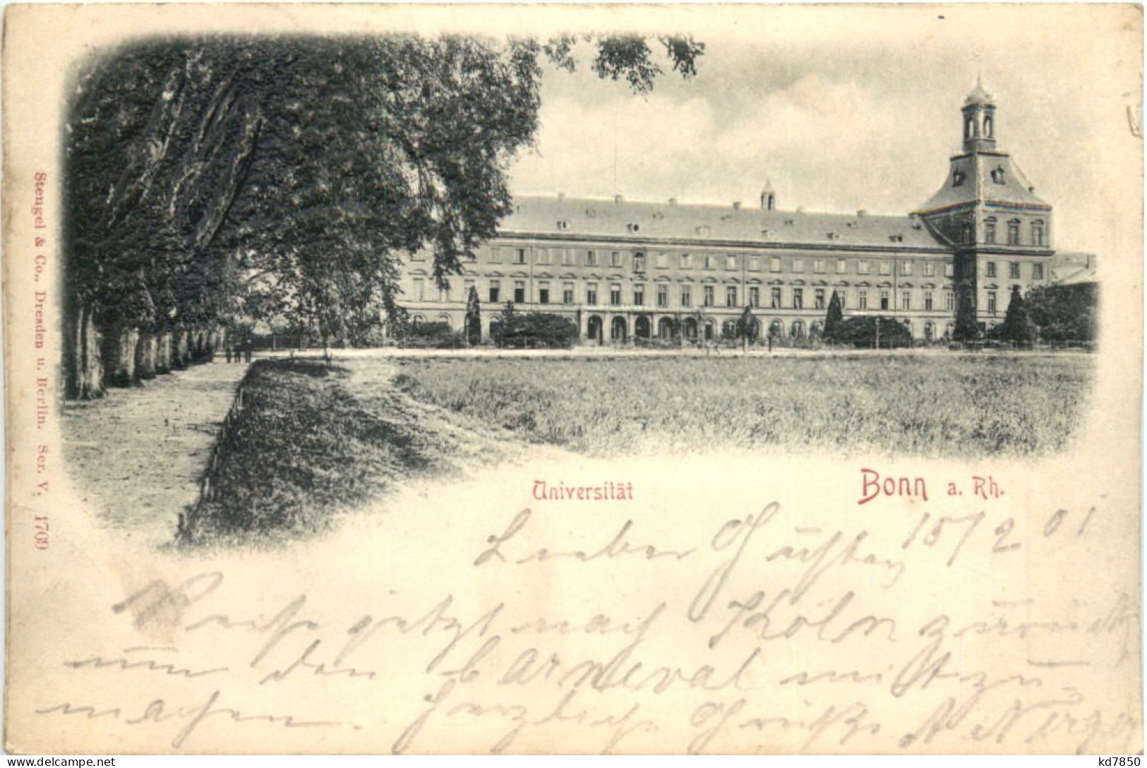 Bonn - Universität - Reliefkarte - Bonn