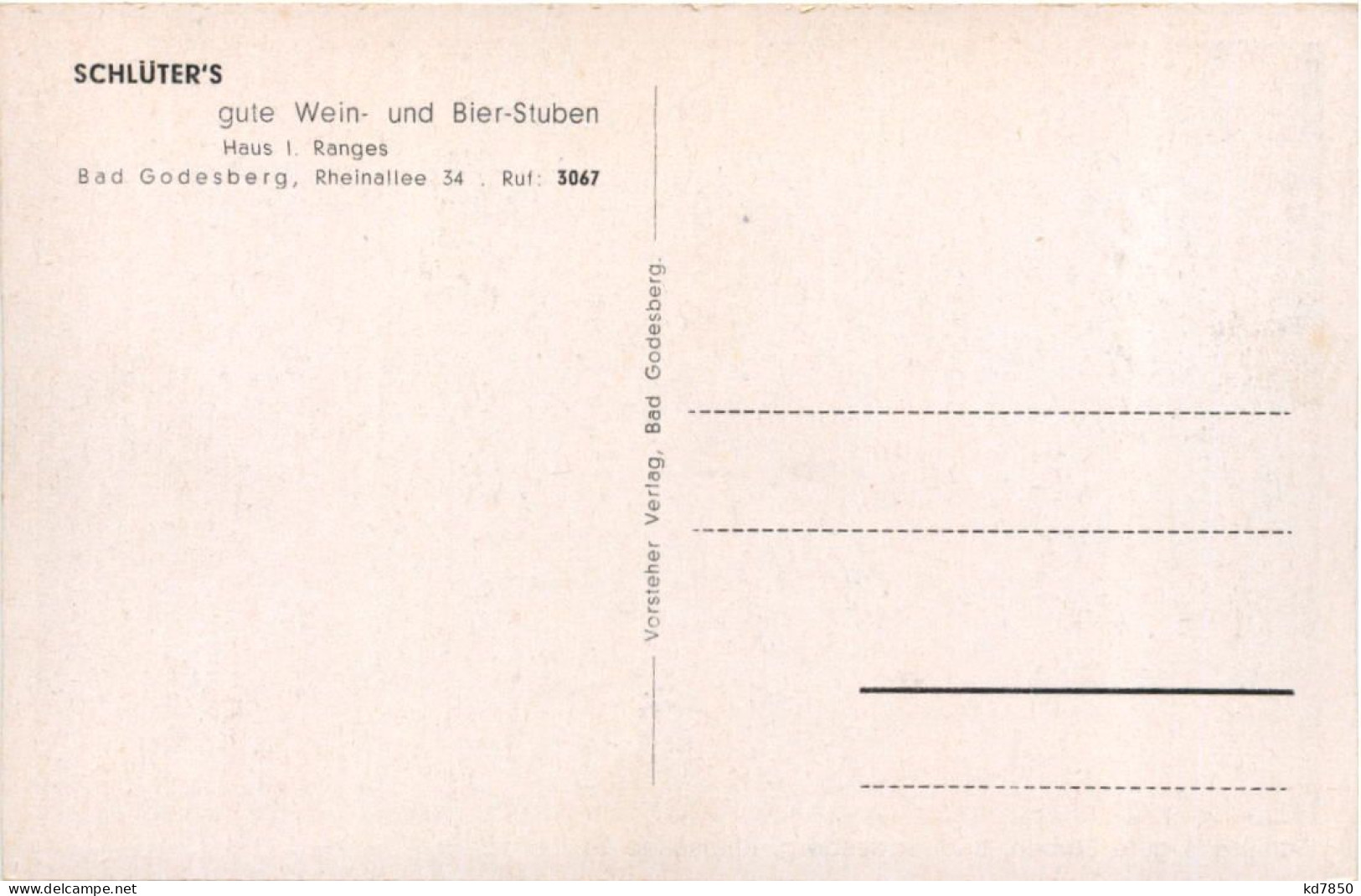 Godesberg - Schlüters Gute Stuben - Bonn