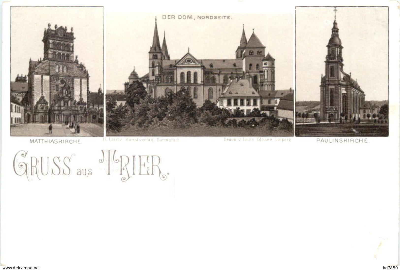 Gruss Aus Trier - Litho - Trier