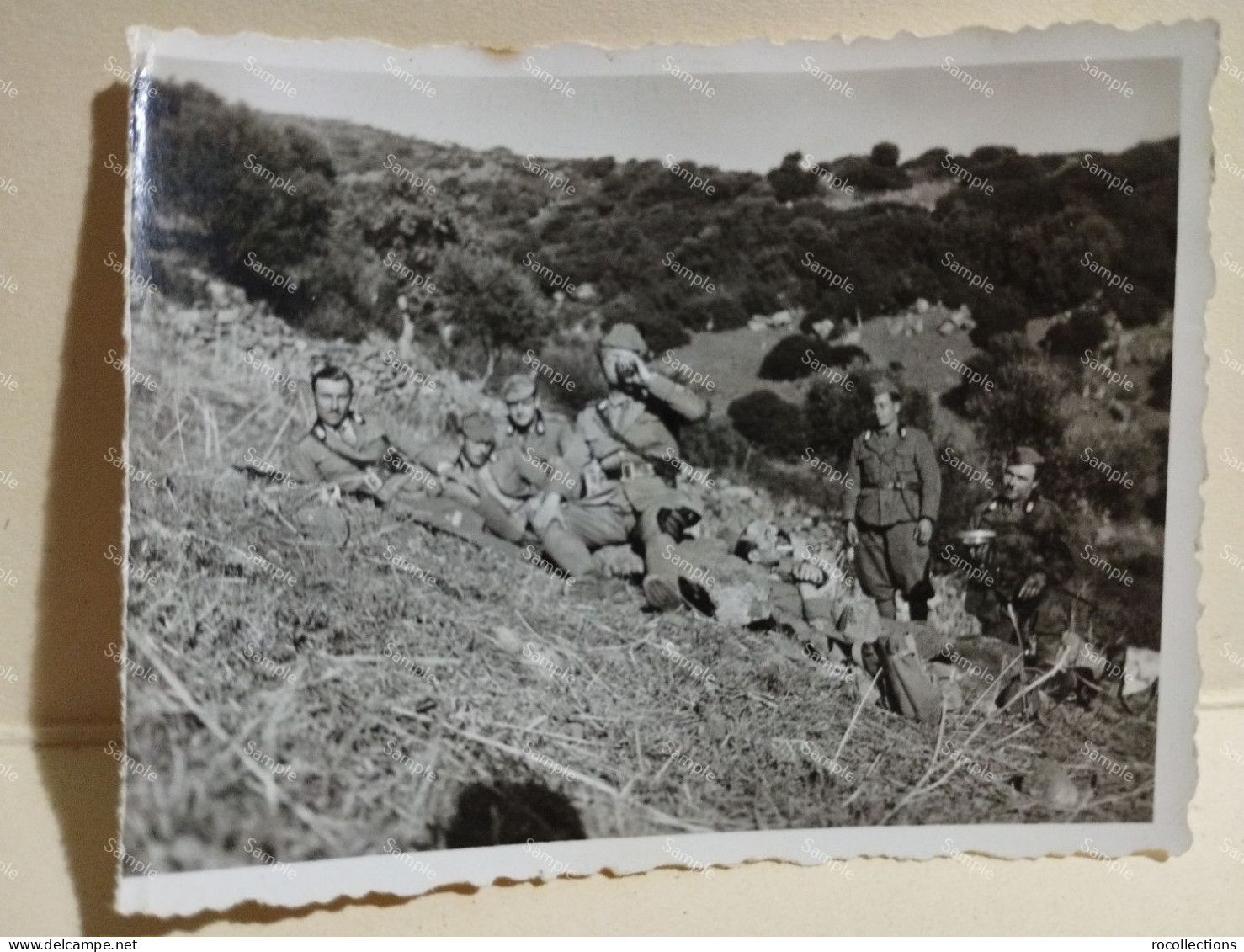 Italia Militari Foto SERRA - Oristano. Sardegna, Militari. Da Identificare. 1939. 75x60 Mm. - Oorlog, Militair