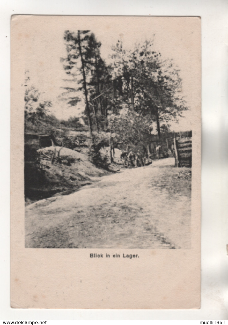 +5106, WK I, Feldpost, Blick In Ein Lager - War 1914-18