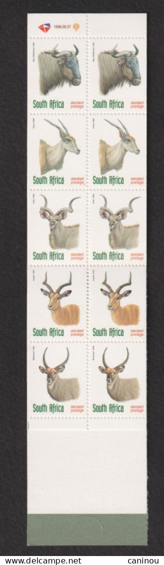 AFRIQUE DU SUD   Y & T CARNET C998b ANTILOPES LUTTE CONTRE LE SIDA 1998 NEUF - Booklets