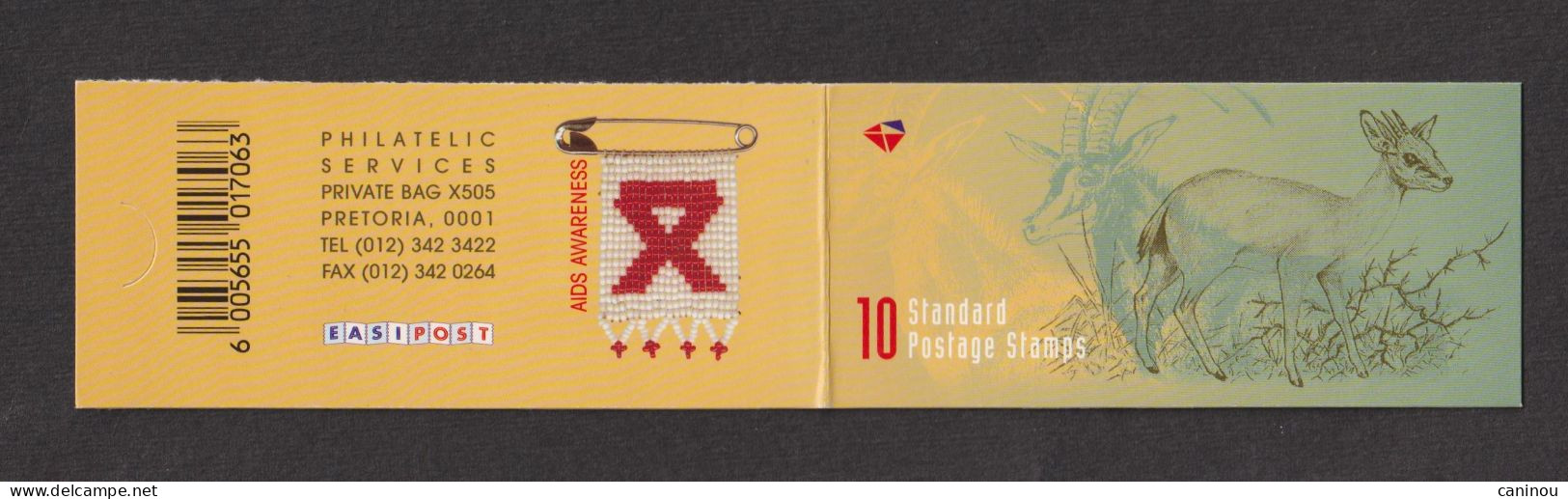 AFRIQUE DU SUD   Y & T CARNET C998b ANTILOPES LUTTE CONTRE LE SIDA 1998 NEUF - Postzegelboekjes