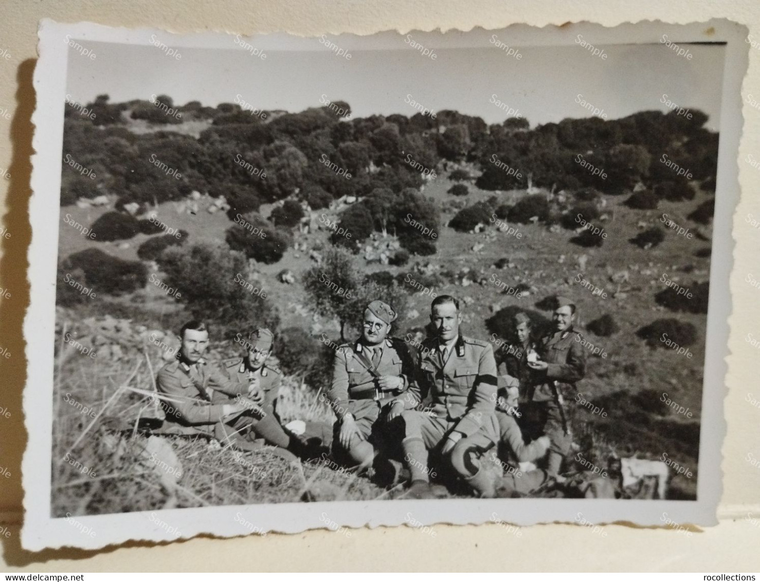 Italia Militari Foto SERRA - Oristano. Sardegna, Militari. Nomi Retro. 1939. 85x60 Mm. - Oorlog, Militair