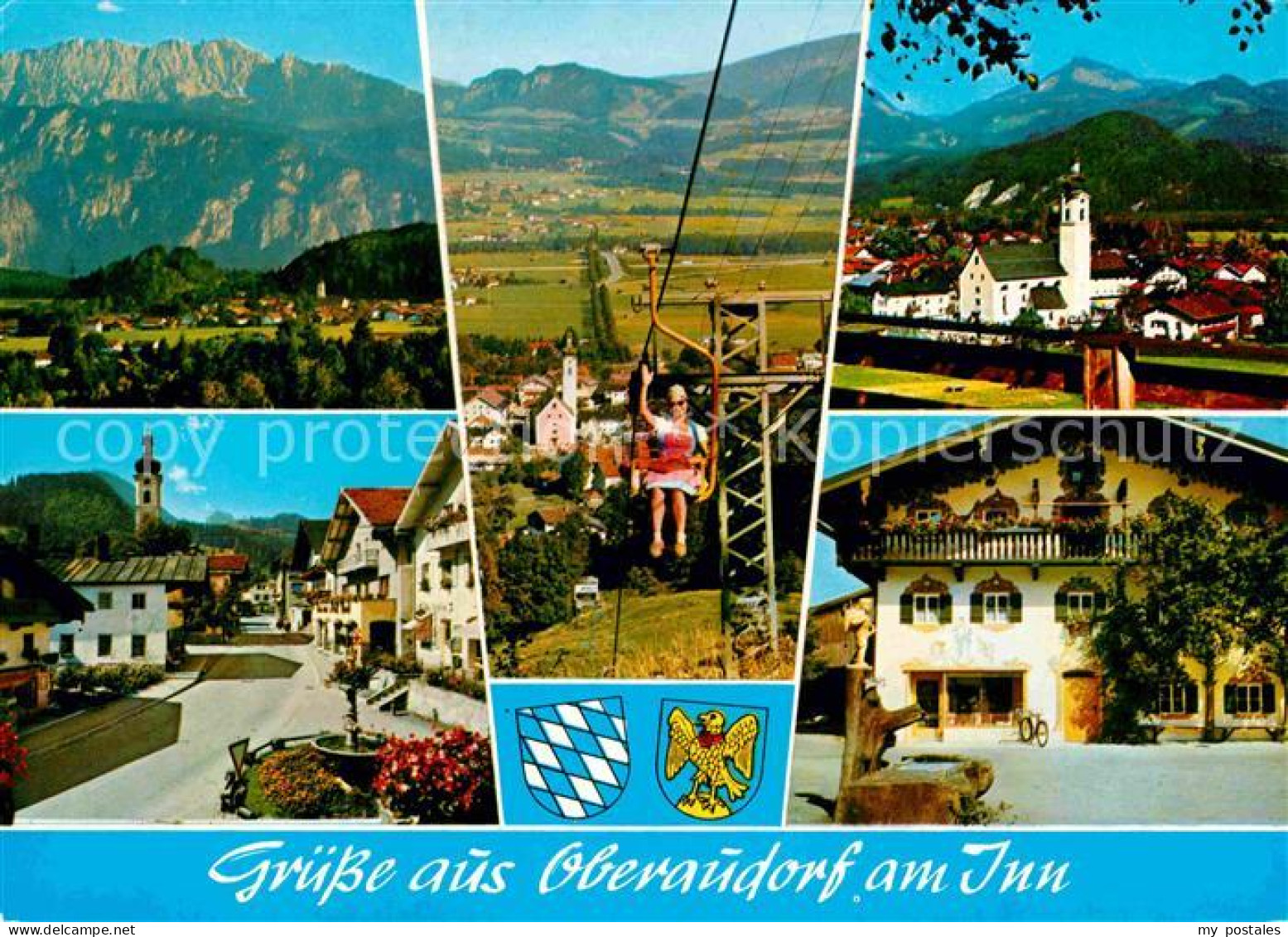 72705747 Oberaudorf Inn Panorama Platz Seilbahn Kirche Oberaudorf - Other & Unclassified