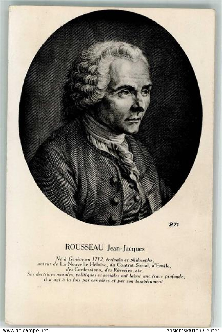 39685609 - Rousseau Jean-Jacques  Punktmanier - Schriftsteller