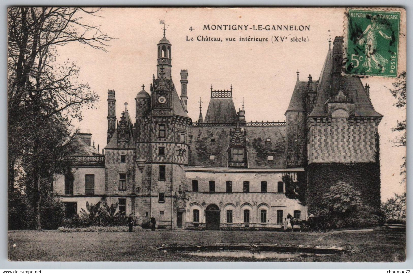 (28) 2080, Montigny Le Gannelon, ELD 4, Le Château, Vue Intérieure - Montigny-le-Gannelon
