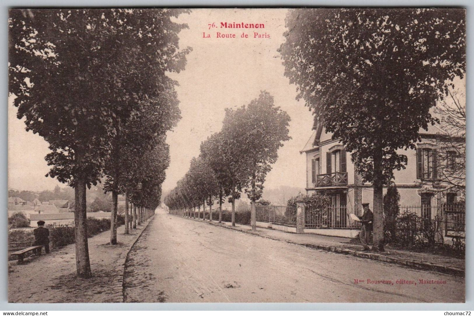 (28) 2076, Maintenon, Mme Bousseau éditeur 76, La Route De Paris - Maintenon