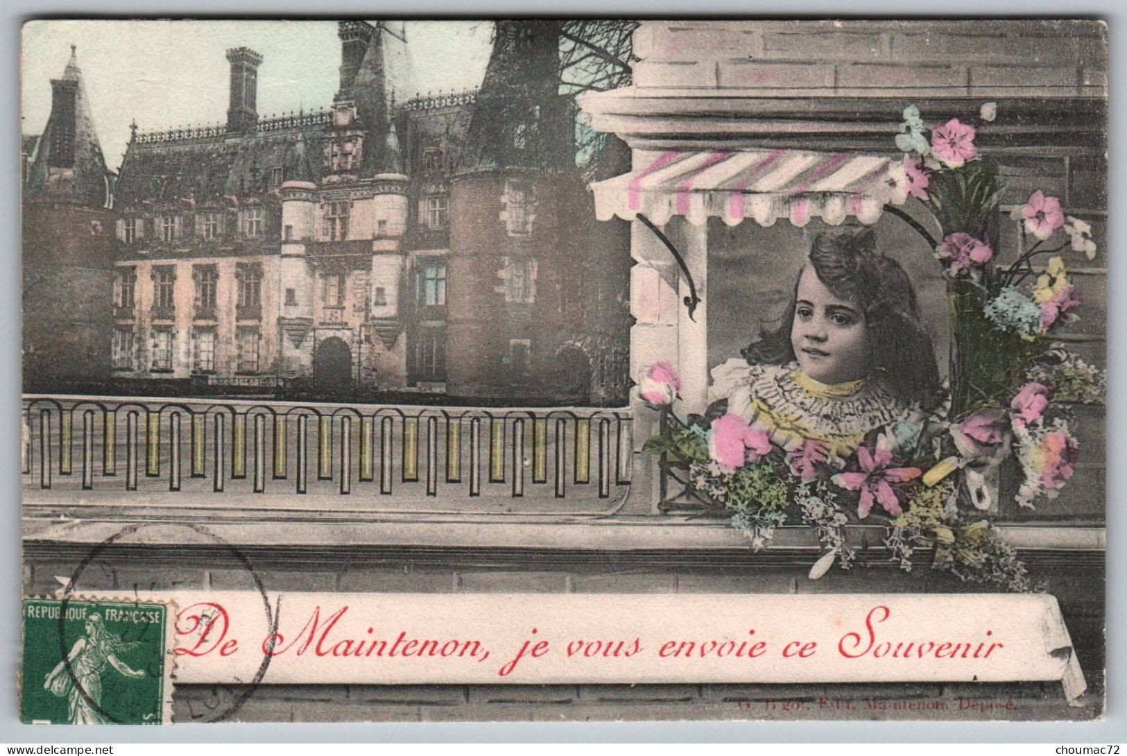 (28) 2073, Maintenon, De Maintenon Je Vous Envoie Ce Souvenir - Maintenon