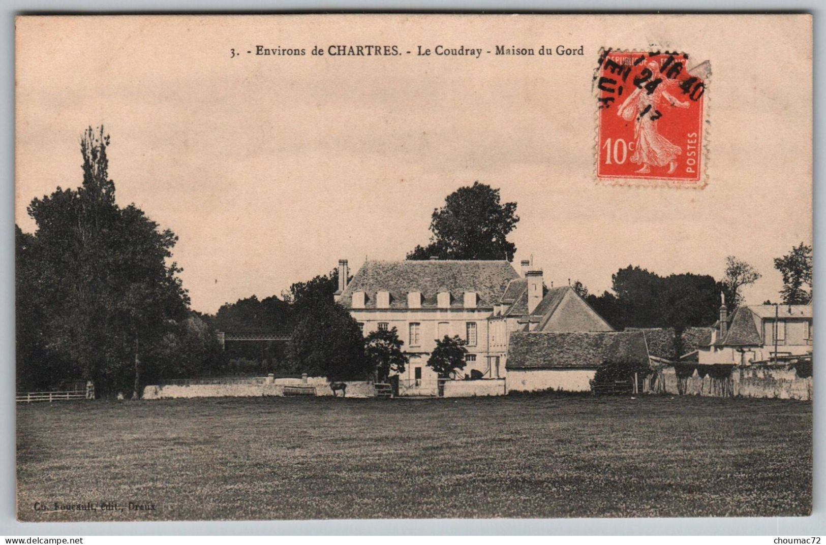 (28) 2072, Le Coudray, Foucault édit 3, Maison Du Gord - Sonstige & Ohne Zuordnung