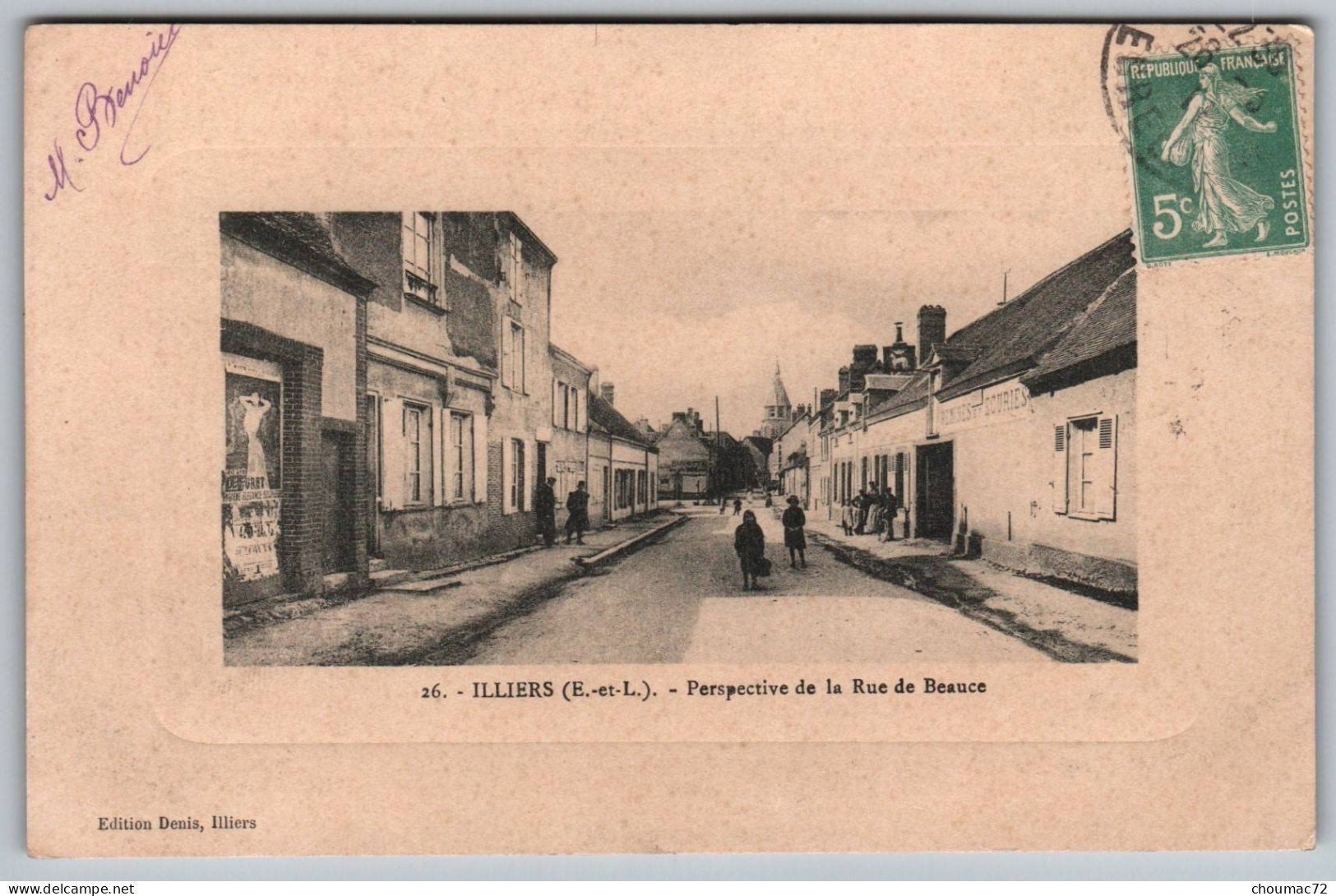 (28) 2071, Illiers, Edition Denis 26, Perspective De La Rue De Beauce - Illiers-Combray