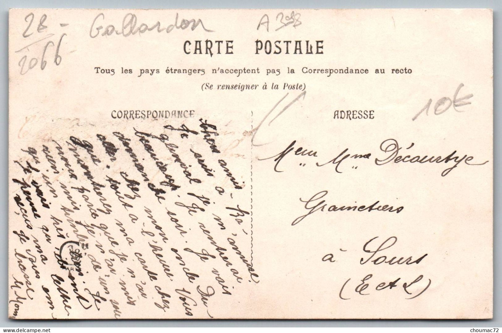 (28) 2066, Gallardon, Souvenir De Baglainval - Other & Unclassified