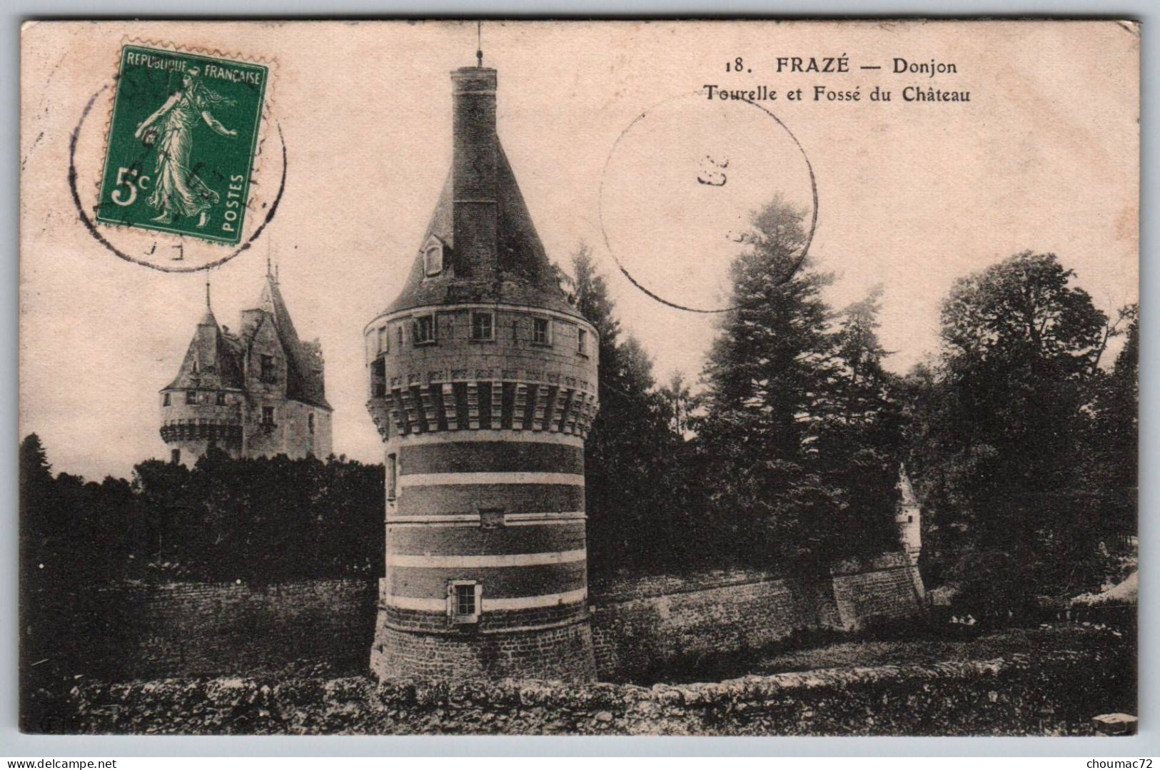 (28) 2062, Frazé, Donjon, Tourelle Et Fossé Du Château - Autres & Non Classés