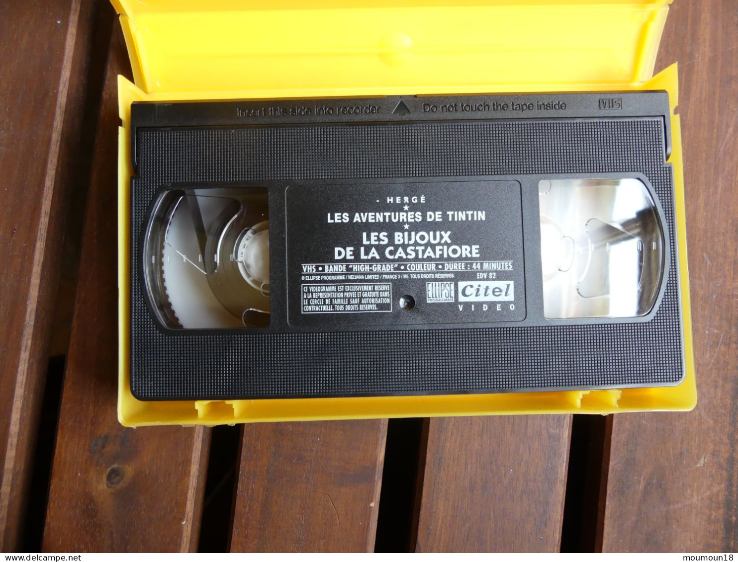 Lot 18 video-cassettes VHS Secam Tintin Hergé CITEL Ellipse Programme PFC Vidéo