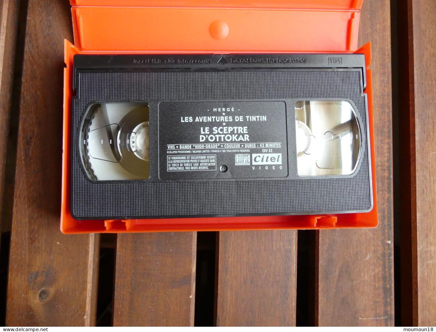 Lot 18 video-cassettes VHS Secam Tintin Hergé CITEL Ellipse Programme PFC Vidéo