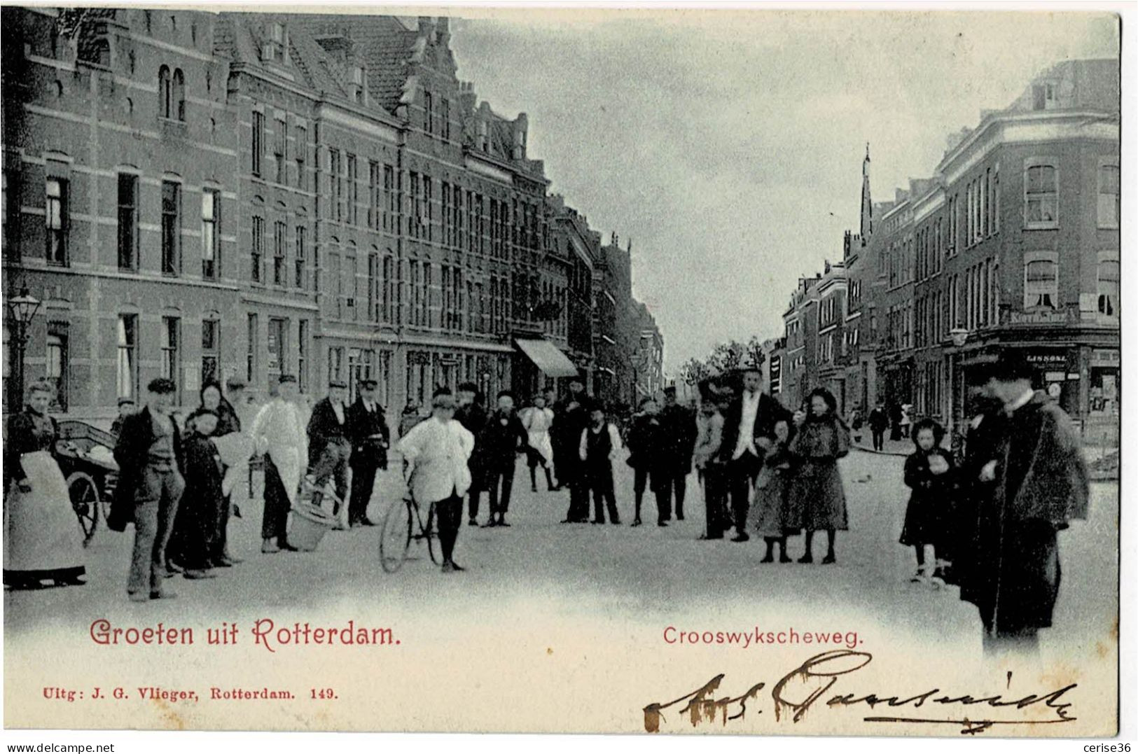 Groeten Uit Rotterdam Crooswykscheweg Circulée En 1902 - Rotterdam