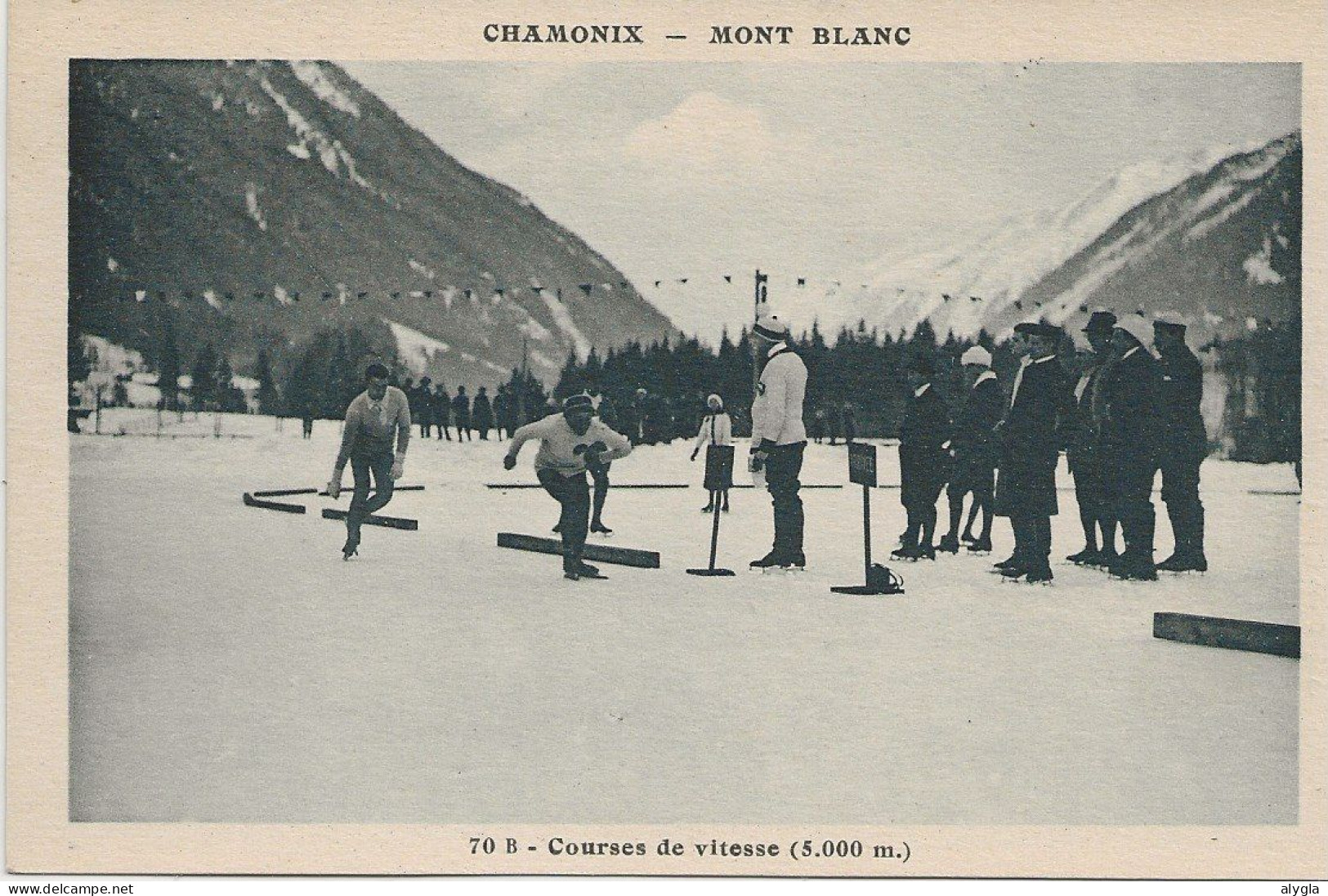 74 - CHAMONIX - Sports D'hiver - Course De Vitesse 5000 M. - CPA 70-B - éd. Aug. COUTTET. - Chamonix-Mont-Blanc