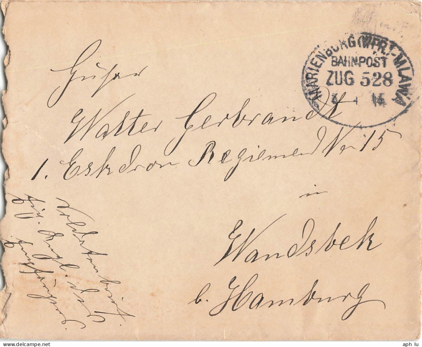 Bahnpost (Ambulant; R.P.O./T.P.O.) Marienburg (Wpr)-Mlawa (ZA2557) - Briefe U. Dokumente
