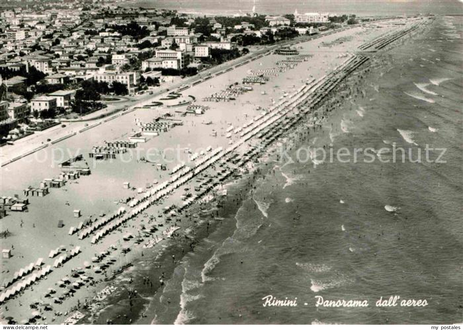 72705180 Rimini Fliegeraufnahme Strand  Rimini - Autres & Non Classés