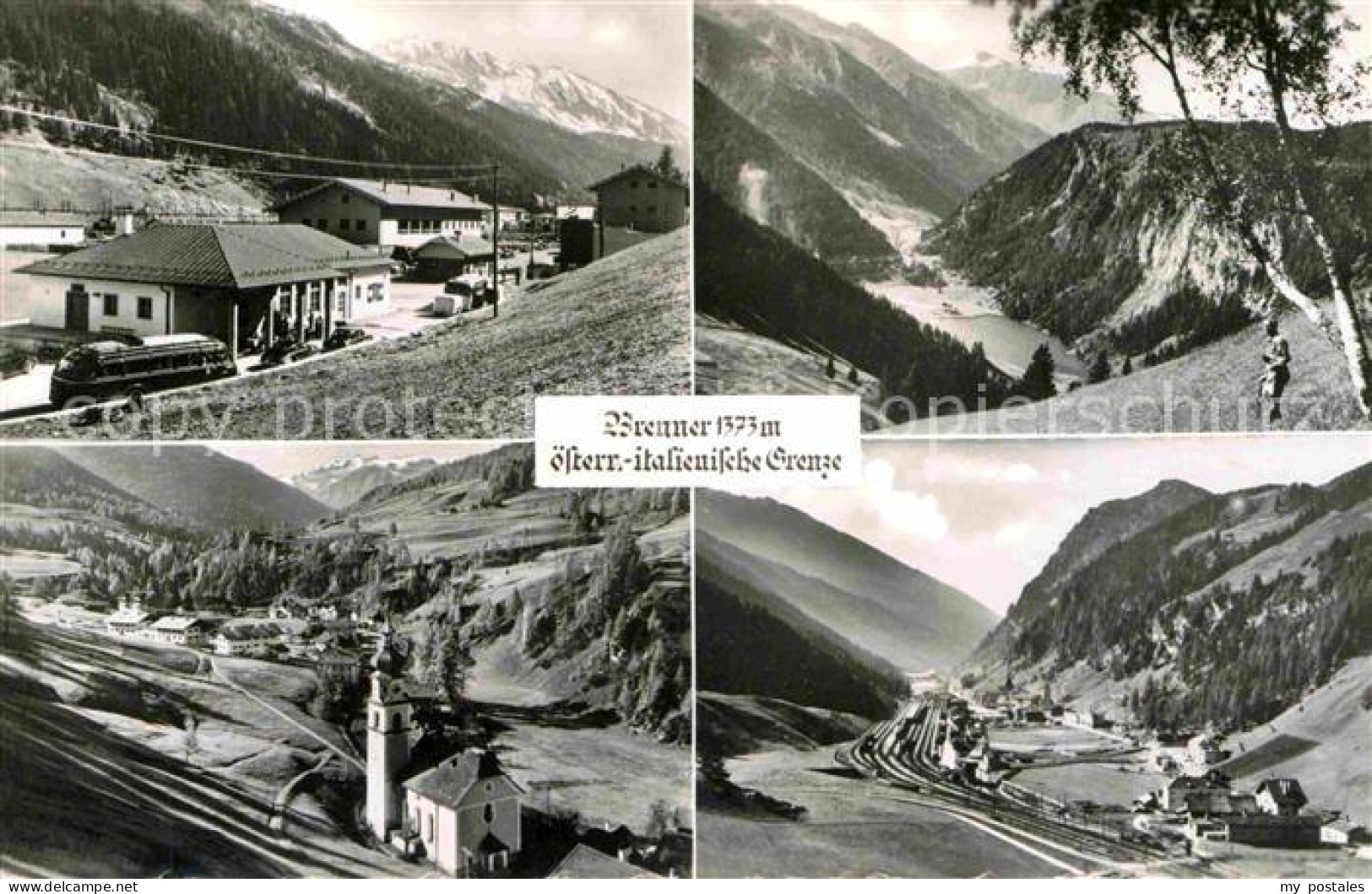 72704993 Brenner Fliegeraufnahme Oesterreichisch-Italienische Grenze Tannheim - Autres & Non Classés