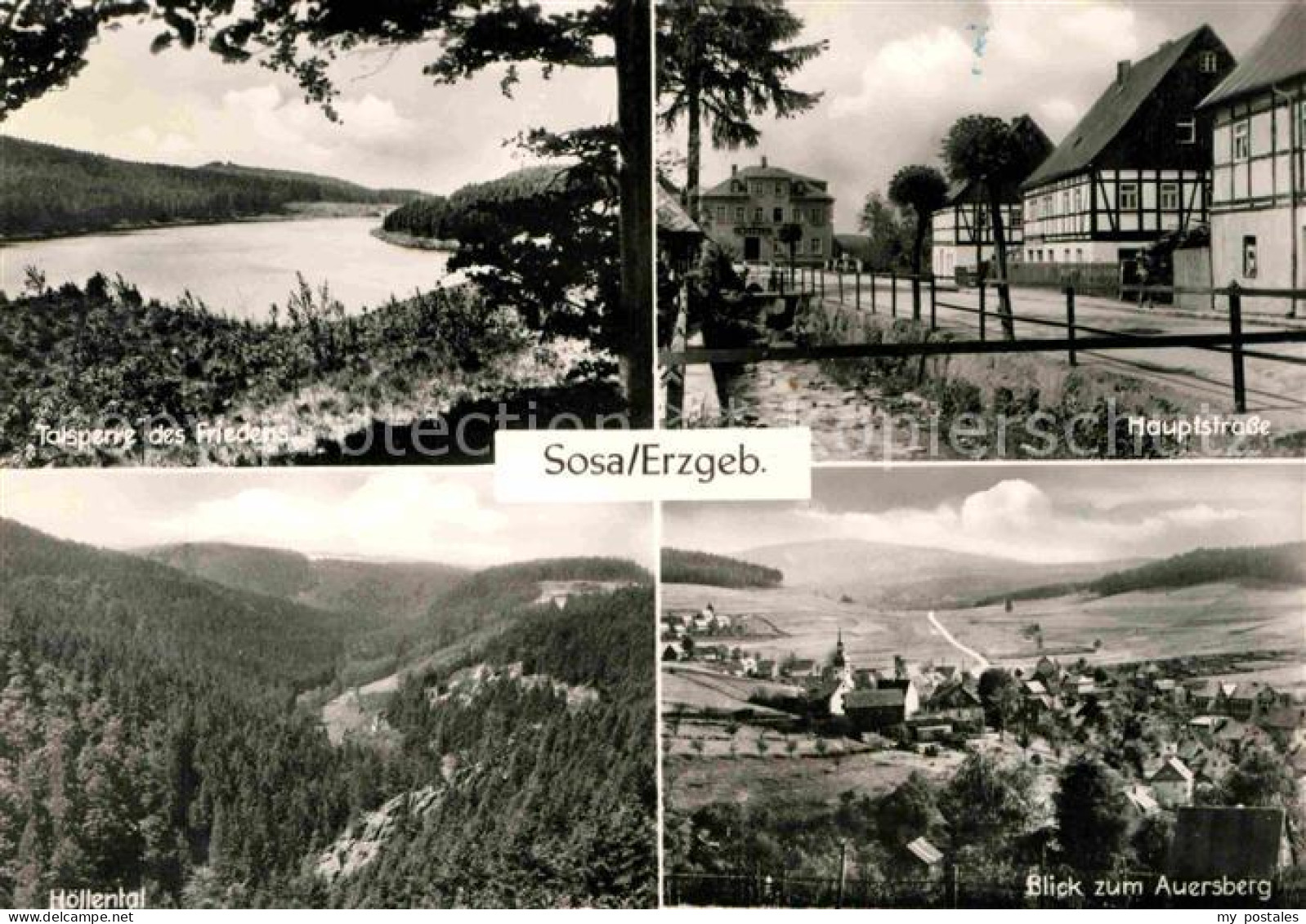 72704937 Sosa Erzgebirge Talsperre Hoellental Auersberg Hauptstrasse  Sosa - Sosa