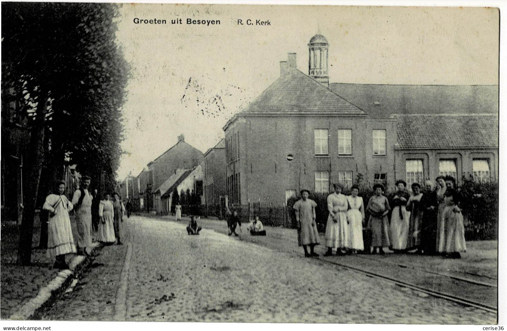 Groeten Uit Besoyen R.C. Kerk Circulée En 1915 - Autres & Non Classés