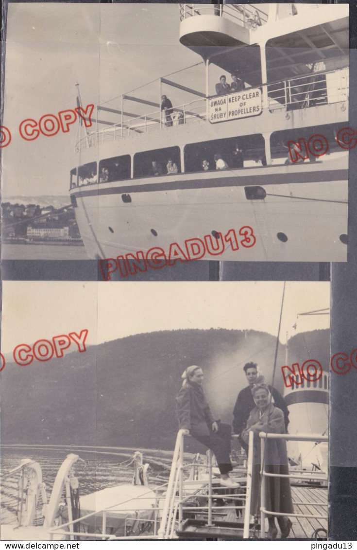 Fixe Juillet 1954 Paquebot Batory Gdynia Arrivée à Trondheim - Boats