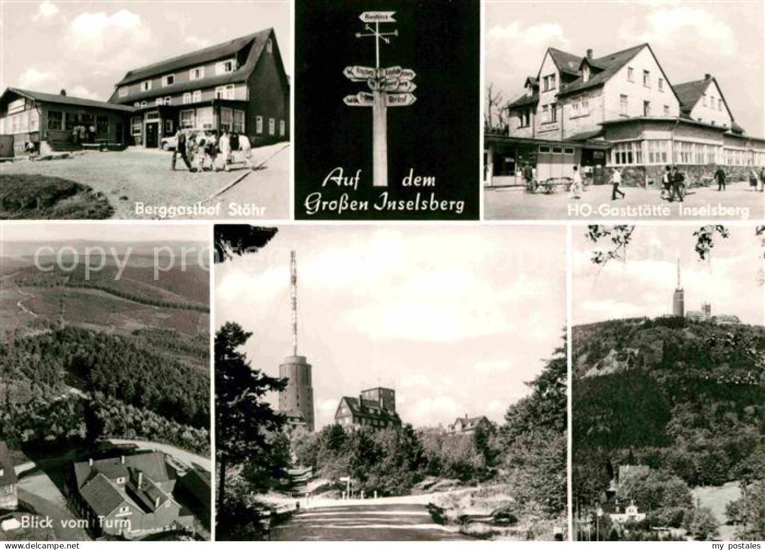 72704879 Grosser Inselsberg Berggasthof Stoehr Blick Vom Turm Gaststaette Insels - Autres & Non Classés