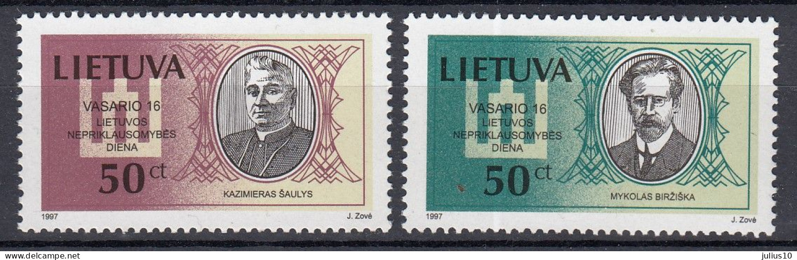 LITHUANIA 1997 Famous People MNH(**) Mi 632-633 #Lt1183 - Lithuania