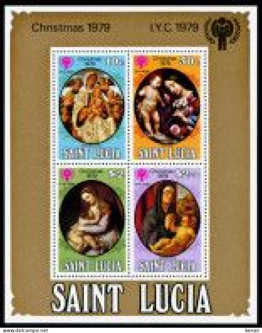 St. Lucia, 1980, Mi: Block 19 (MNH) - St.Lucie (1979-...)