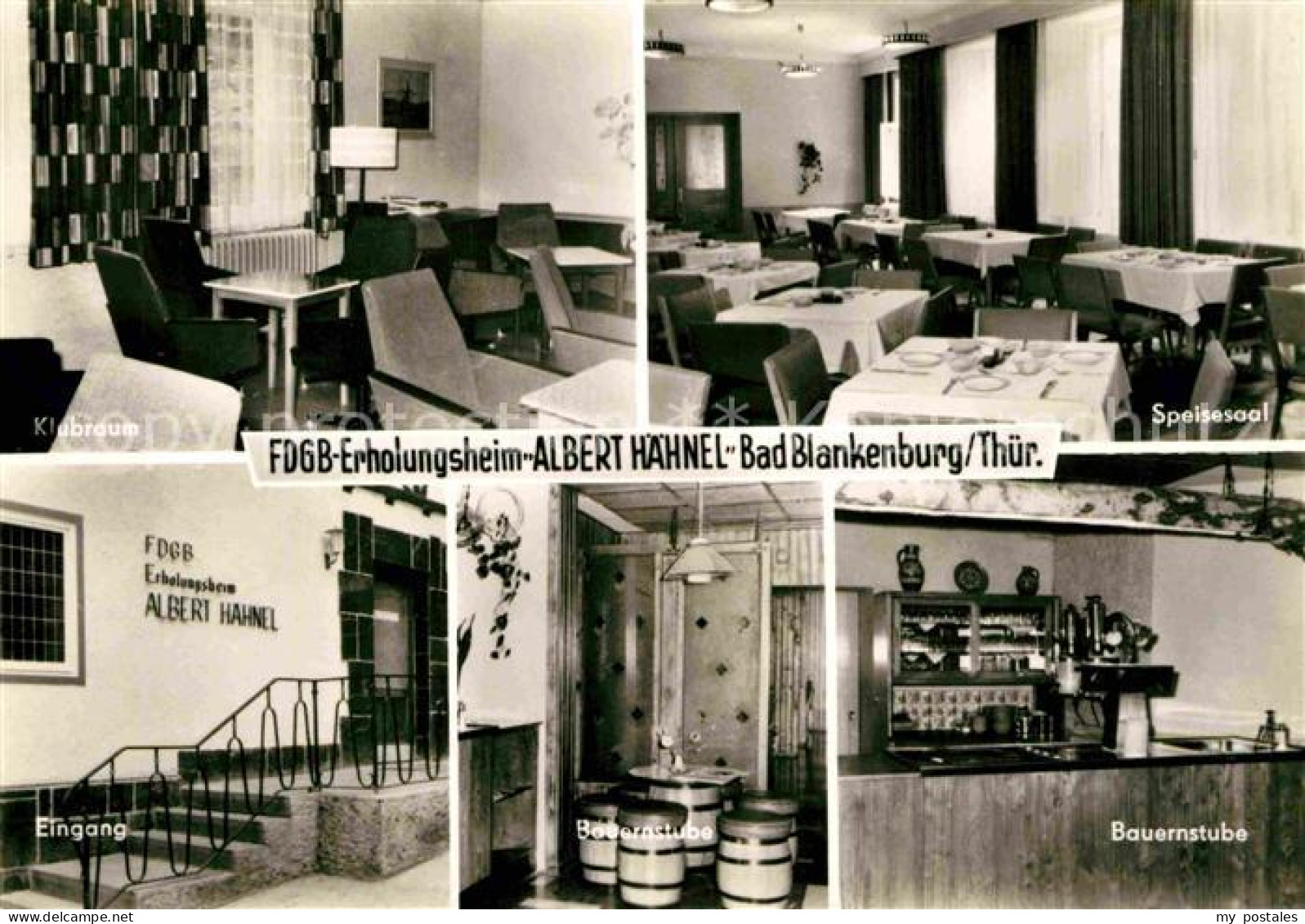 72704423 Bad Blankenburg FDGB Erholungsheim Albert Haehnel Klubraum Speisesaal E - Bad Blankenburg