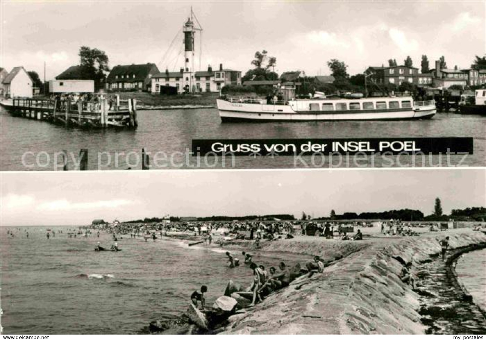 72704407 Insel Poel Leuchtturm Hafen Strandpartie Insel Poel - Andere & Zonder Classificatie