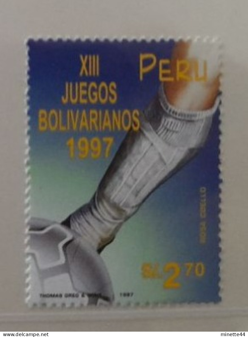 PEROU PERU 1997  MNH**  FOOTBALL FUSSBALL SOCCER CALCIO VOETBAL FUTBOL FUTEBOL FOOT FOTBAL - Ungebraucht