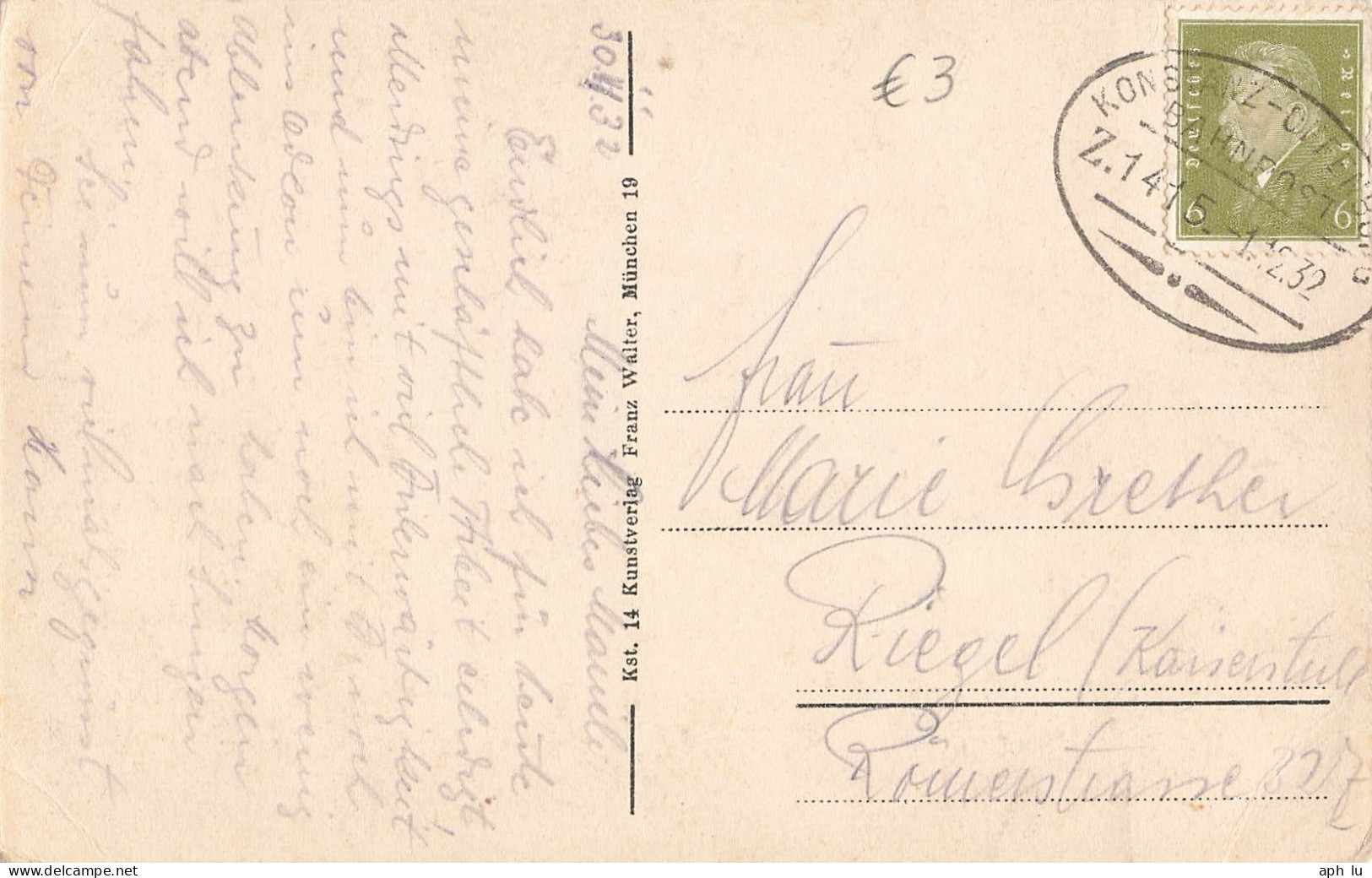 Bahnpost (Ambulant; R.P.O./T.P.O.) Konstanz-Offenburg (ZA2561) - Briefe U. Dokumente
