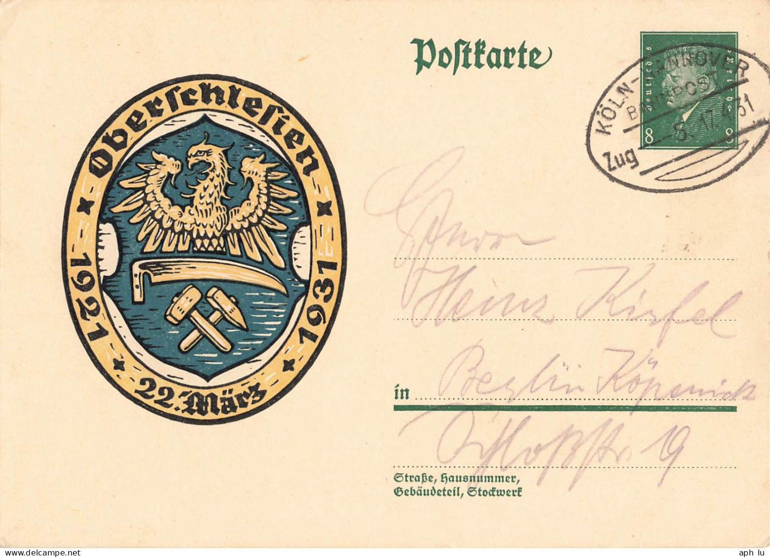 Bahnpost (Ambulant; R.P.O./T.P.O.) Köln-Hannover (ZA2563) - Briefe U. Dokumente